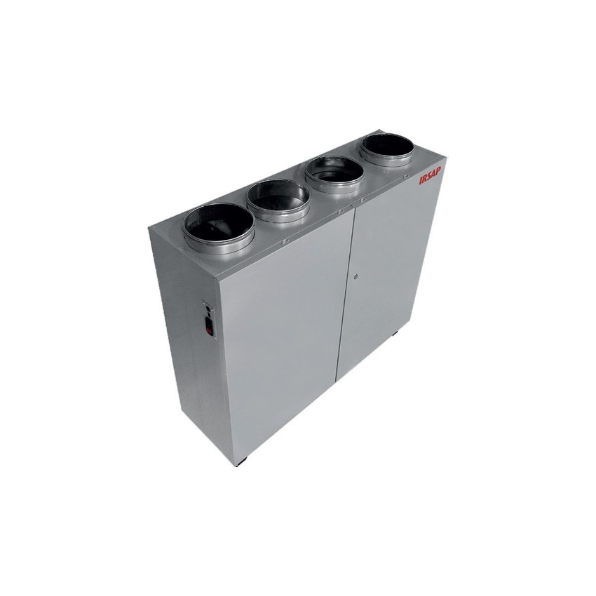 Immagine di Irsap IRSAIR 850 VER LCD BP centrale di ventilazione e recupero calore, a doppio flusso, controllo remoto LCD, posizionamento verticale VMIREV0850B0001