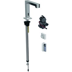 Immagine di Geberit BRENTA rubinetteria per lavabo montaggio a pianale, funzionamento tramite generatore, per scatola funzionale da incasso senza miscelatore, finitura cromo 116.195.21.1