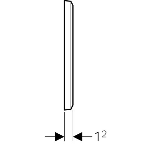 Immagine di Geberit Placca di copertura per rubinetterie per lavabo con scatola funzionale da incasso colore bianco 116.425.11.1