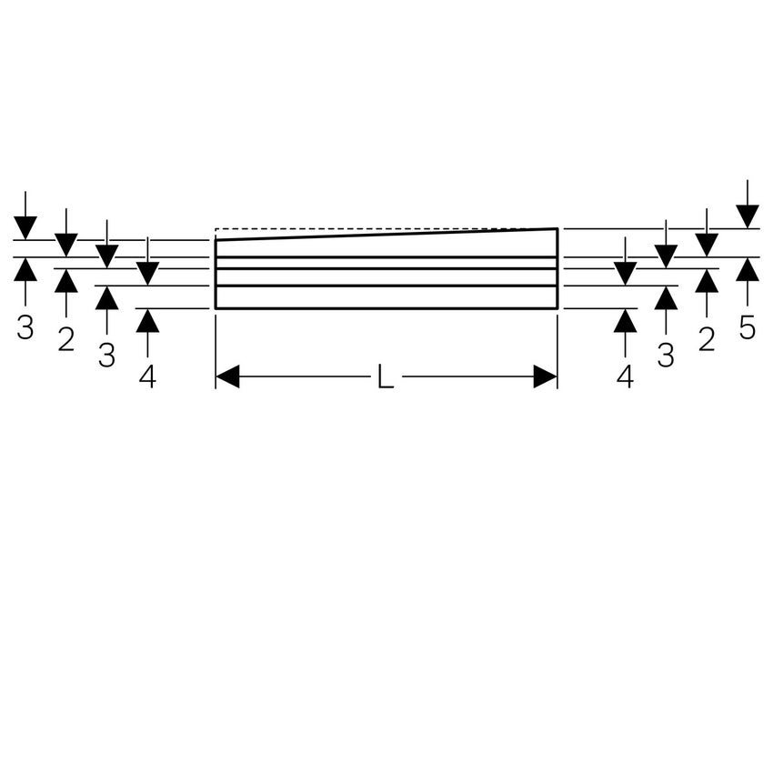 Immagine di Geberit pannello doccia rivestibile con piastrelle, con profilo a V misura L.120 P.100 cm 154.255.00.1