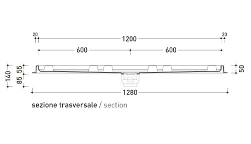 Immagine di Flaminia ALBERO sistema doccia 118 cm AB238/C+AB9M+ABM