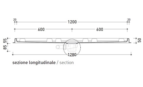 Immagine di Flaminia ALBERO sistema doccia 118 cm AB238/C+AB9M+ABM