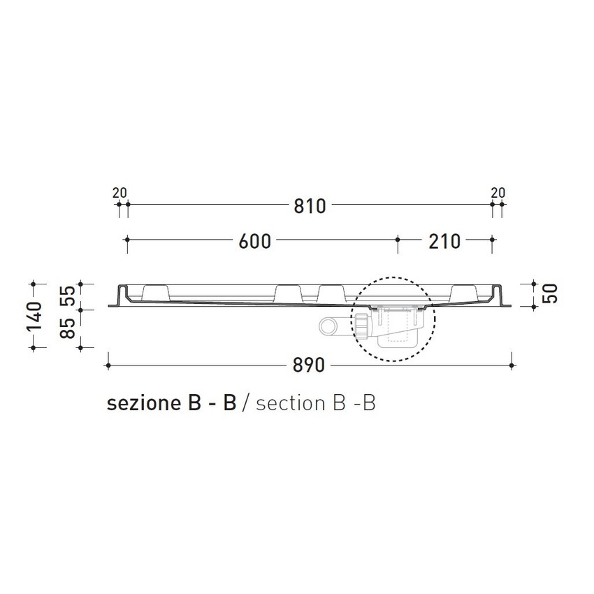 Immagine di Flaminia ALBERO contenitore 4 moduli 89 cm, con sede per colonna doccia AB4A