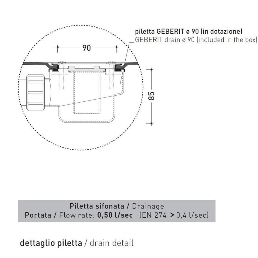 Immagine di Flaminia ALBERO contenitore 4 moduli 89 cm, con sede per colonna doccia AB4A