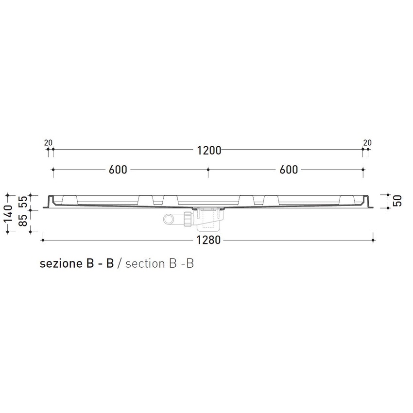 Immagine di Flaminia ALBERO contenitore 6 moduli L.118 P.89 cm, con sede per colonna doccia a sinistra AB6AS