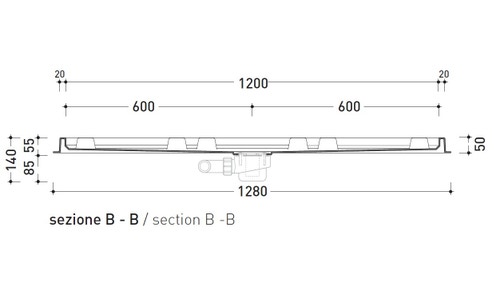 Immagine di Flaminia ALBERO sistema doccia L.118 P.79 cm a destra AB238/C+AB6AD+ABM