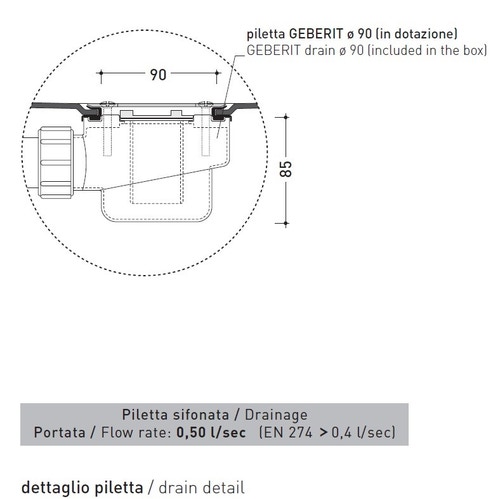 Immagine di Flaminia ALBERO contenitore 9 moduli 128 cm, con sede per colonna doccia AB9A