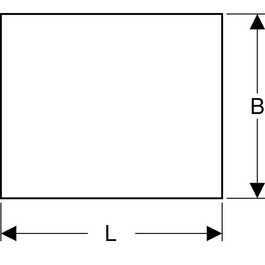Immagine di Geberit pannello doccia rivestibile con piastrelle, con profilo a L misura L.120 P.100 cm 154.265.00.1