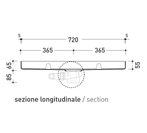 Immagine di Flaminia TATAMI contenitore in polistirene ad alta densità per 2 moduli 5000B2
