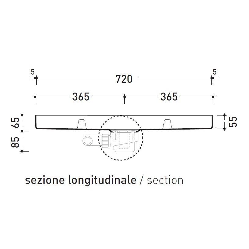 Immagine di Flaminia TATAMI contenitore in polistirene ad alta densità per 2 moduli 5000B2