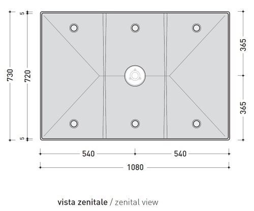 Immagine di Flaminia TATAMI contenitore in polistirene ad alta densità per 3 moduli 5000B3