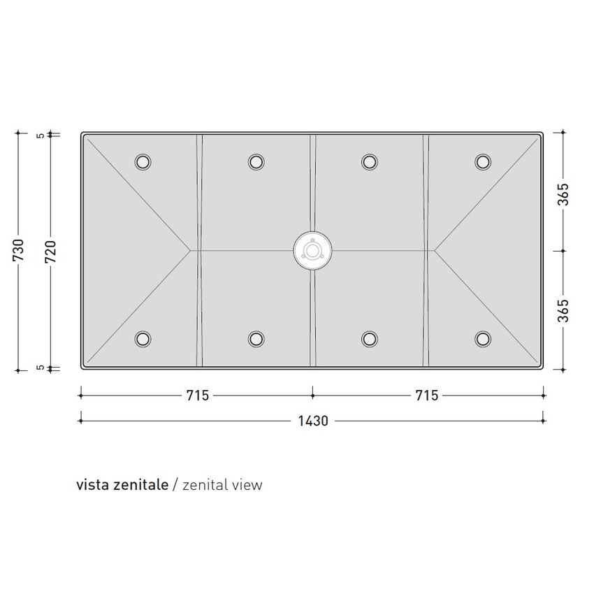 Immagine di Flaminia TATAMI contenitore in polistirene ad alta densità per 4 moduli 5000B4