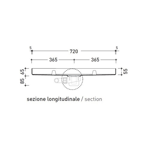 Immagine di Flaminia TATAMI contenitore in polistirene ad alta densità per 5 moduli 5000B5