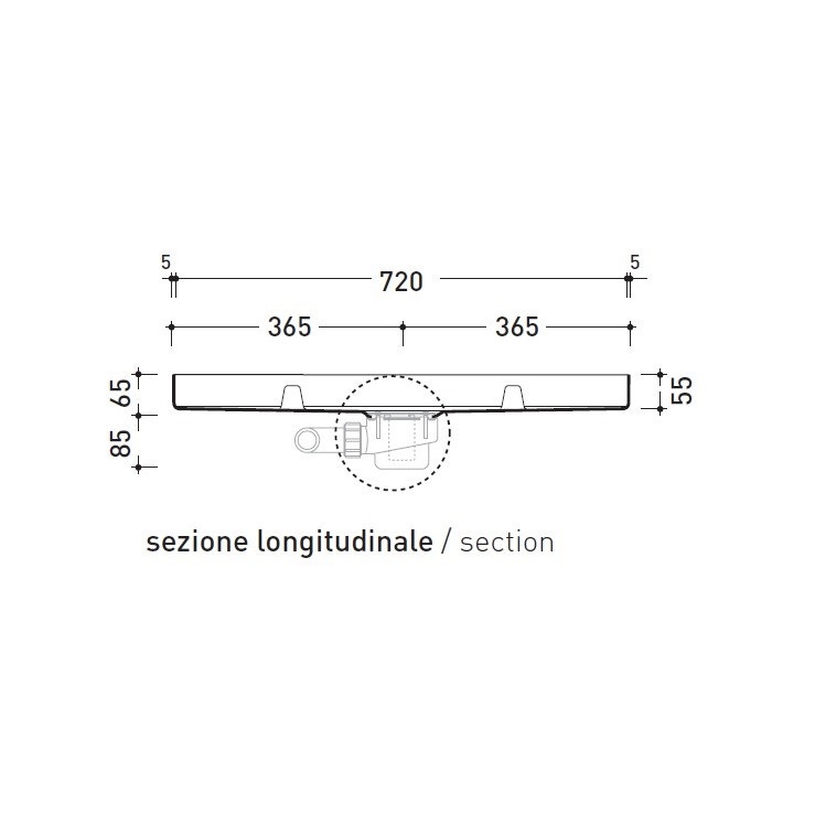 Immagine di Flaminia TATAMI contenitore in polistirene ad alta densità per 5 moduli 5000B5