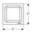 Immagine di Geberit griglia quadrata misura 8x8 cm 154.312.00.1