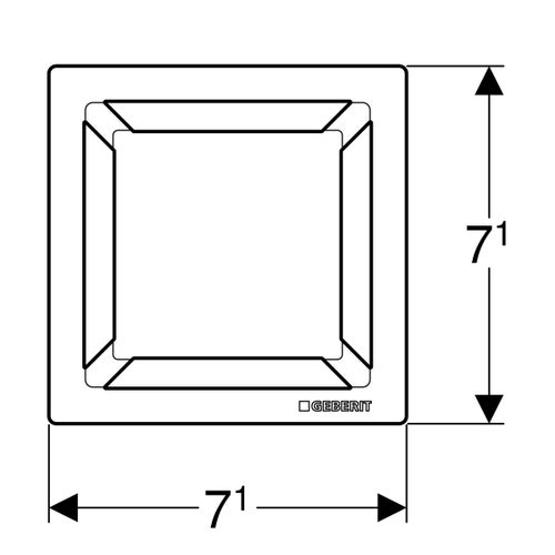 Immagine di Geberit griglia quadrata misura 8x8 cm 154.312.00.1