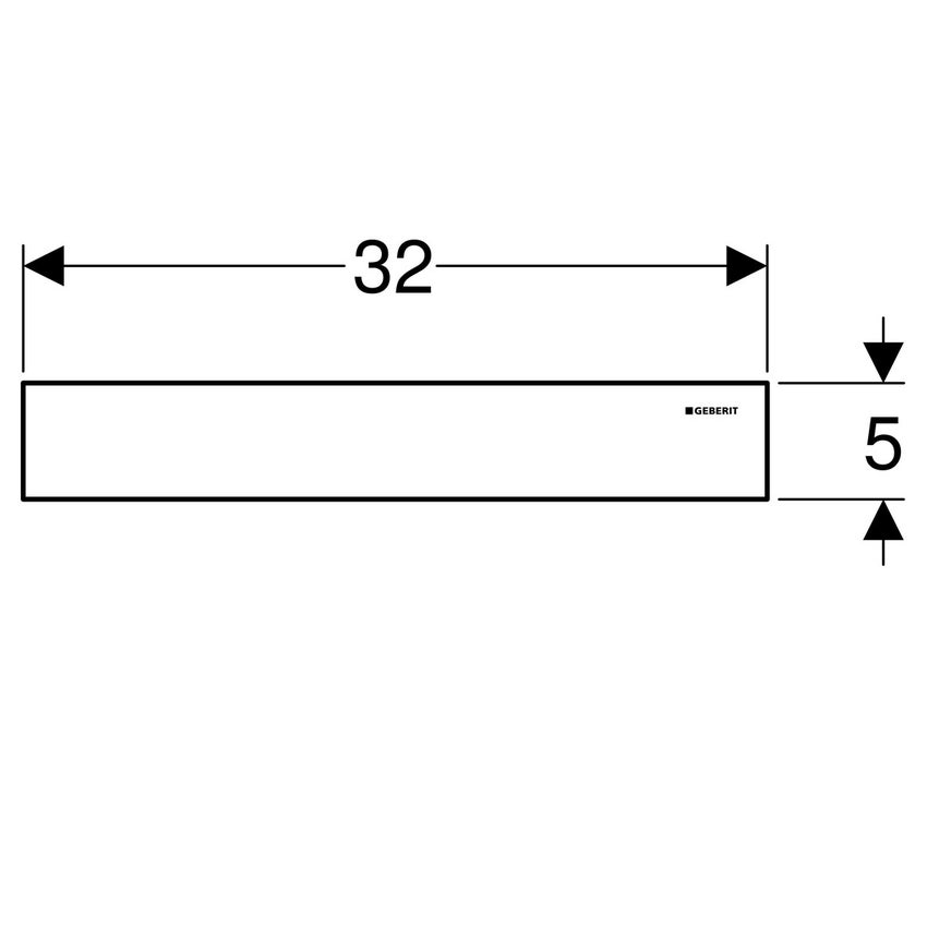Immagine di Geberit accessori di completamento per scarico a parete, copertura in acciaio inox spazzolato finitura acciaio inox spazzolato 154.336.FW.1
