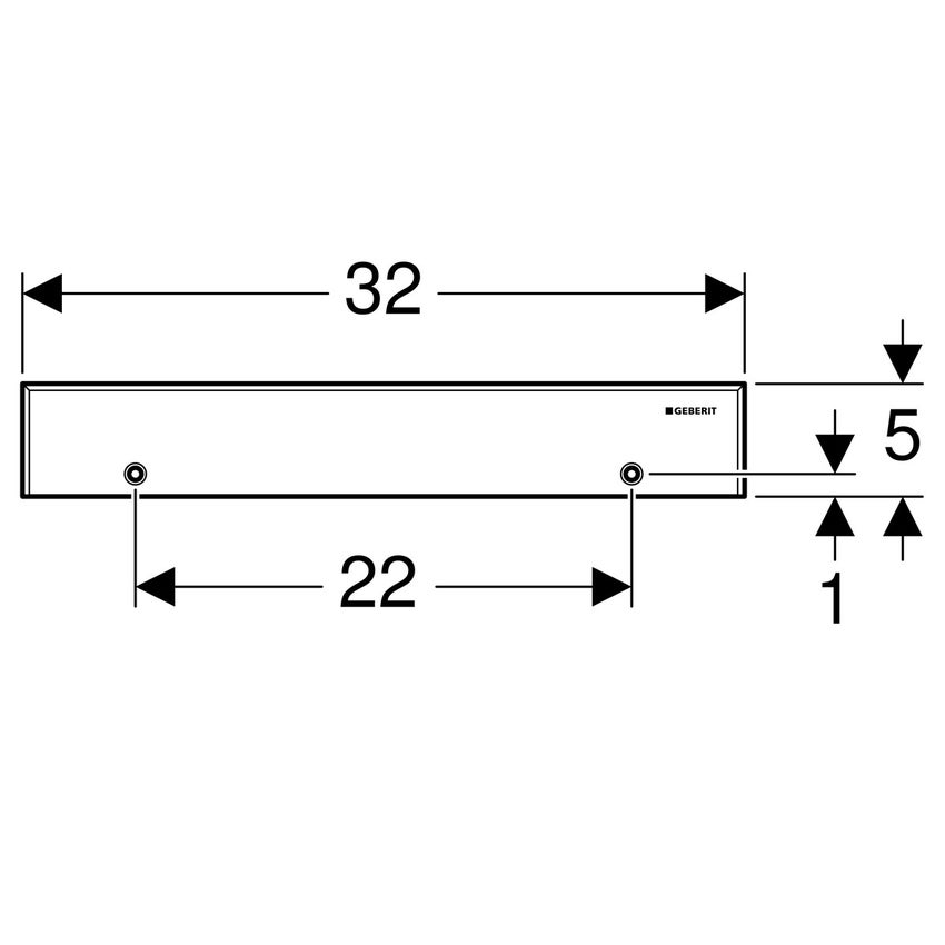 Immagine di Geberit accessori di completamento per scarico a parete, avvitabile finitura acciaio inox  154.337.FW.1