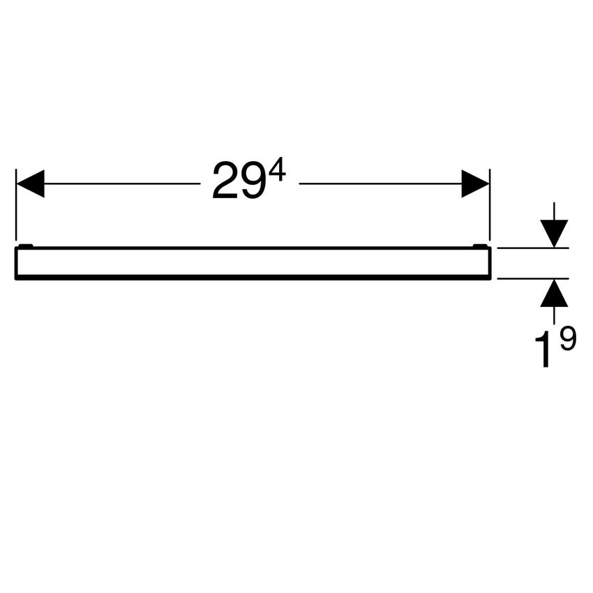 Immagine di Geberit accessori di completamento per scarico a parete, rivestibile con piastrelle, senza telaio 154.338.00.1