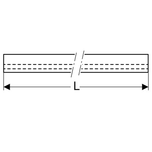 Immagine di Geberit profilo collettore per scarico a parete per doccia finitura acciaio inox spazzolato 154.340.FW.1