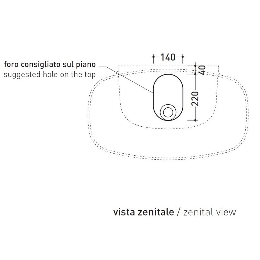 Immagine di Flaminia NUDASLIM lavabo 76 cm da appoggio o sospeso, senza troppopieno, colore bianco finitura lucido ND75L