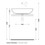Immagine di Flaminia NUDASLIM lavabo L.60 cm da appoggio, senza troppopieno, colore bianco finitura lucido ND60A