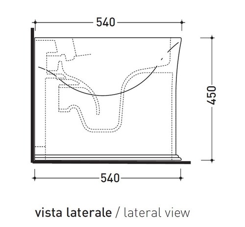 Immagine di Flaminia MADRE vaso back to wall con sistema goclean®, scarico S/P, senza sedile, colore bianco finitura lucido MA117G