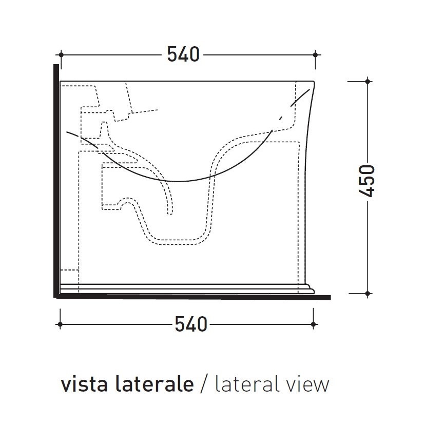 Immagine di Flaminia MADRE vaso back to wall con sistema goclean®, scarico S/P, senza sedile, colore bianco finitura lucido MA117G