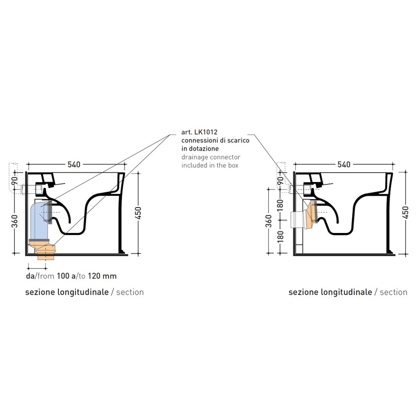 Immagine di Flaminia MADRE vaso back to wall con sistema goclean®, scarico S/P, senza sedile, colore bianco finitura lucido MA117G
