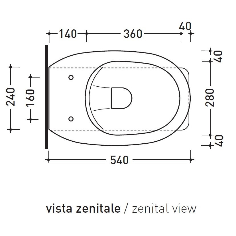 Immagine di Flaminia MADRE vaso back to wall con sistema goclean®, scarico S/P, senza sedile, colore bianco finitura lucido MA117G