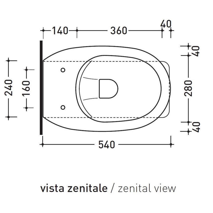 Immagine di Flaminia MADRE PLUS vaso back to wall con sistema goclean®, scarico a parete o a pavimento, senza sedile, colore bianco finitura lucido MA117RG