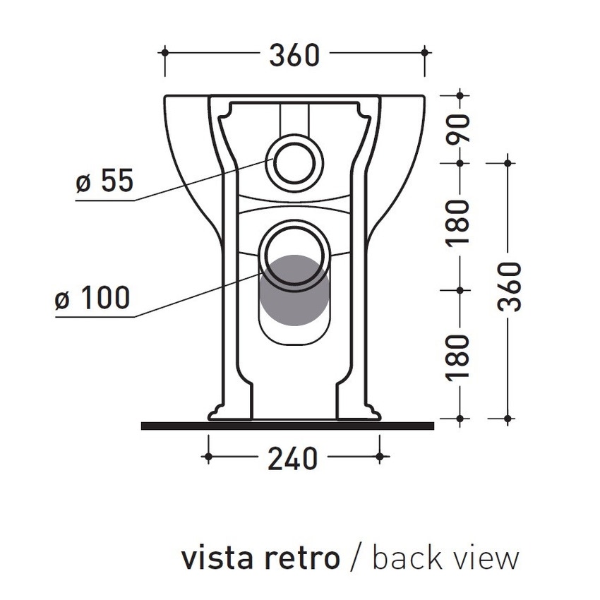 Immagine di Flaminia MADRE vaso back to wall con sistema goclean®, scarico S/P, senza sedile, colore bianco finitura lucido MA117G