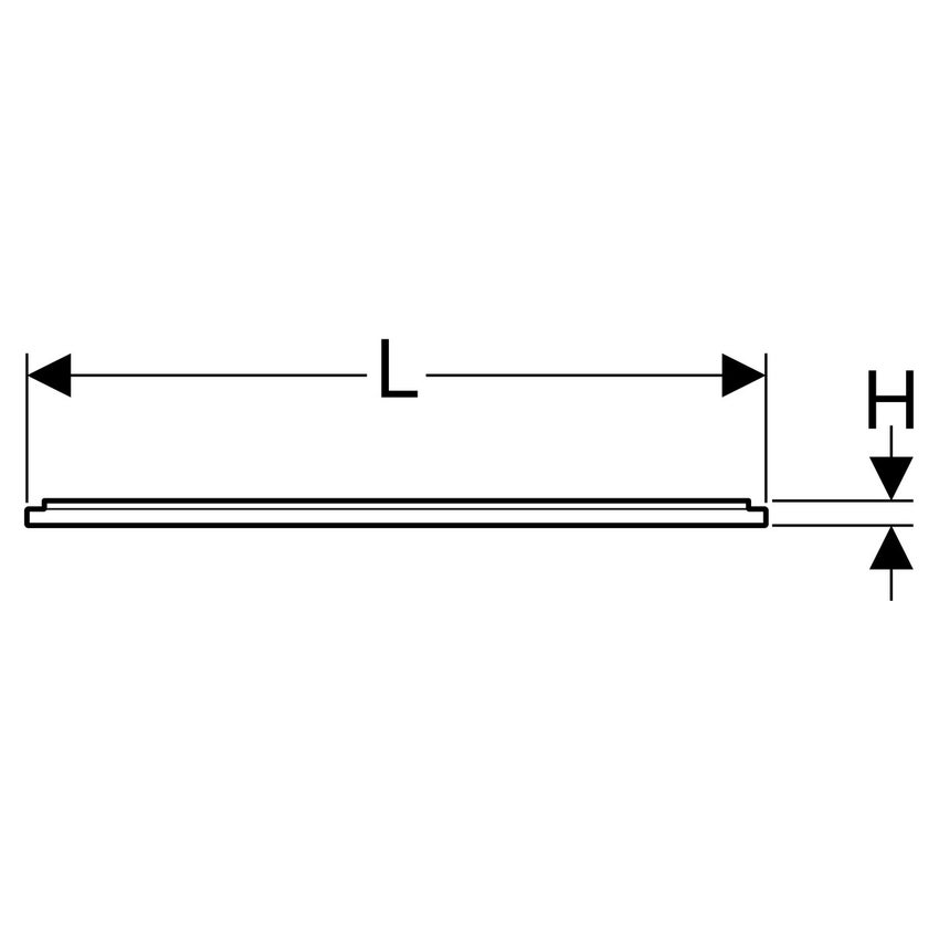 Immagine di Geberit telaio d'installazione per superficie doccia 100x90 cm, per 4 piedi di supporto 154.471.00.1