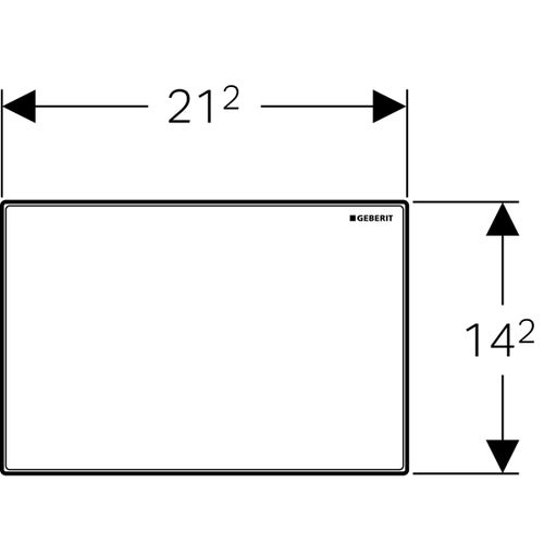 Immagine di Geberit OMEGA placca di copertura, finitura personalizzabile 115.082.00.1