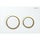 Geberit OMEGA20 placca di comando per risciacquo a due quantità, placca e tasti colore bianco, anelli design finitura dorato 115.085.KK.1