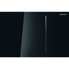 Immagine di Geberit SIGMA70 placca di comando per risciacquo a due quantità e per cassetta di risciacquo da incasso sigma 8 cm, colore nero 115.625.SJ.1