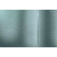 Immagine di Geberit SIGMA70 placca di comando per risciacquo a due quantità e per cassetta di risciacquo da incasso sigma 8 cm, finitura acciaio inox spazzolato 115.625.FW.1