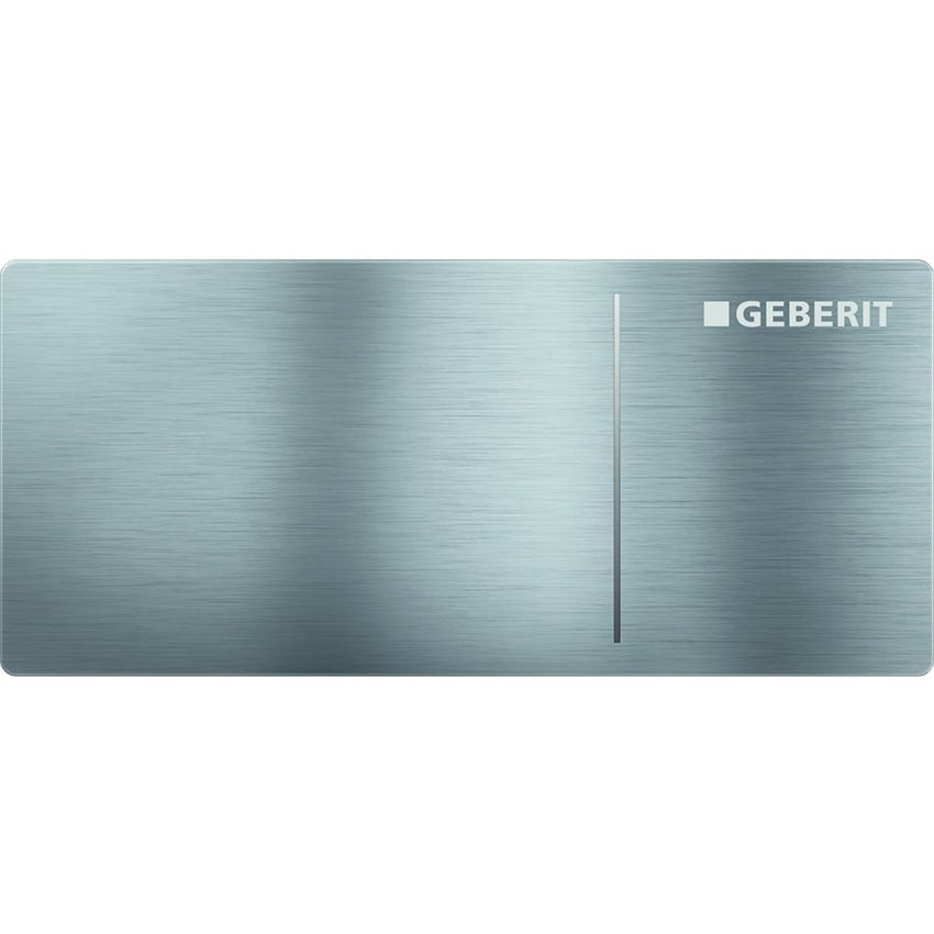 Immagine di Geberit comando a distanza tipo 70 per risciacquo a due quantità e per cassetta di risciacquo da incasso sigma 12 cm finitura acciaio inox spazzolato 115.630.FW.1