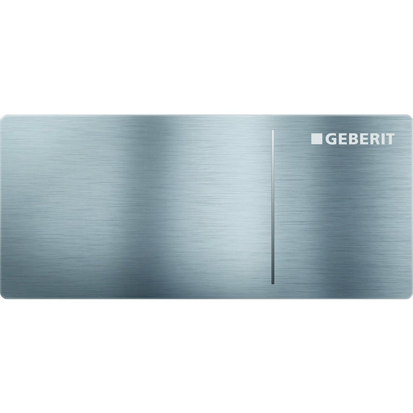 Immagine di Geberit comando a distanza tipo 70 per risciacquo a due quantità per cassetta di risciacquo da incasso sigma 8 cm finitura acciaio inox spazzolato 115.635.FW.1