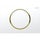 Geberit SIGMA10 placca di comando per risciacquo con possibilità d'interruzione, placca e tasto colore bianco, anello design finitura dorato 115.758.KK.5