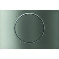 Immagine di Geberit SIGMA10 placca di comando per risciacquo con possibilità d'interruzione, placca e tasto finitura acciaio inox spazzolato, anello design finitura lucido 115.758.SN.5