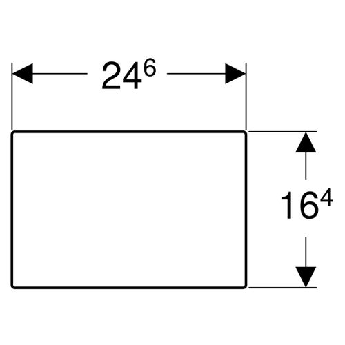 Placca di copertura per sistemi ad incasso Geberit Sigma acciaio inox