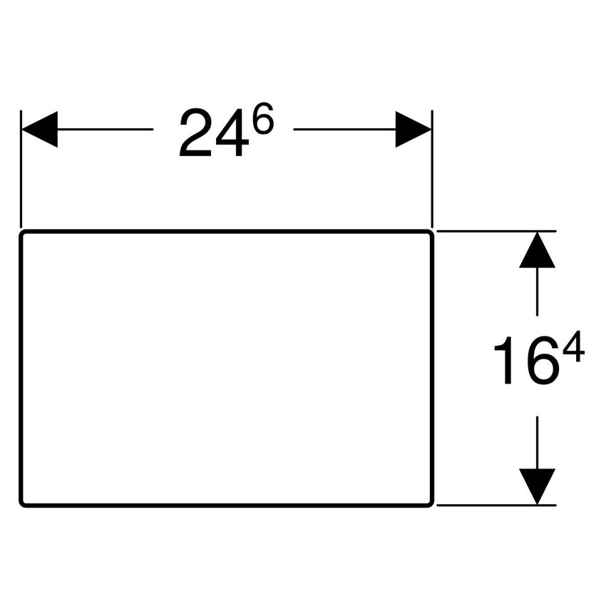 Immagine di Geberit SIGMA placca di copertura avvitabile, finitura acciaio inox spazzolato 115.764.FW.1