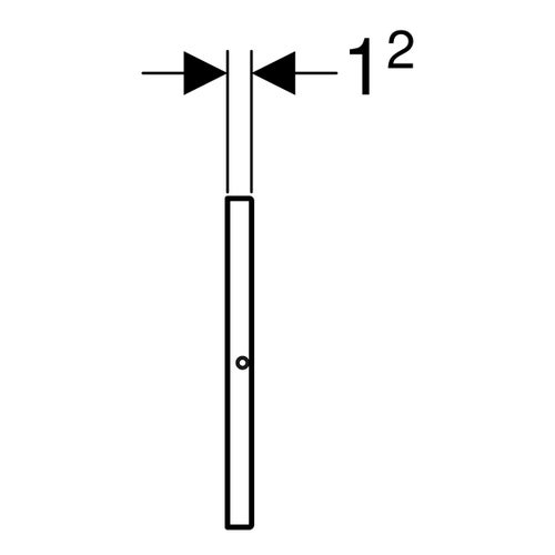 Immagine di Geberit SIGMA placca di copertura avvitabile, finitura acciaio inox spazzolato 115.764.FW.1