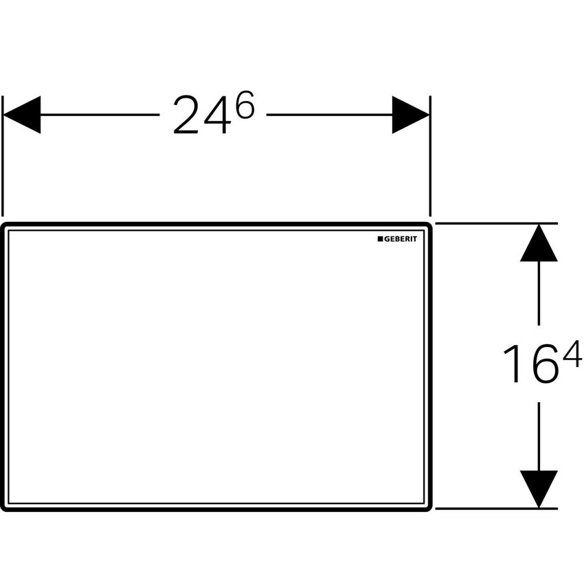 Immagine di Geberit SIGMA placca di copertura, finitura cromo 115.768.21.1