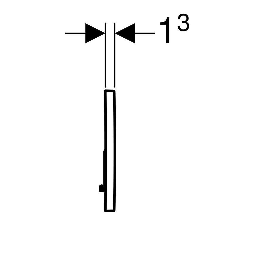 Geberit Placca di comando Sigma 01 bianco due tasti-115770115