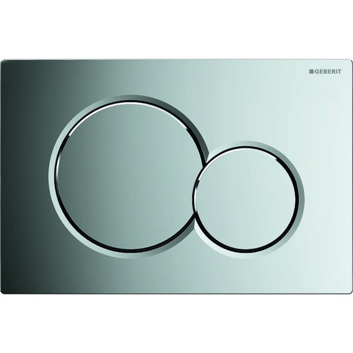 Immagine di Flaminia composizione bagno con sanitari sospesi APP, lavabo da appoggio APP 62 cm colore bianco finitura lucido, placca di comando SIGMA01 finitura cromato lucido COMP0001