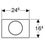 Immagine di Geberit SIGMA10 placca di comando per risciacquo con possibilità d'interruzione, avvitabile, placca e tasto finitura acciaio inox spazzolato, anello design finitura lucido 115.787.SN.5