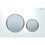 Immagine di Geberit SIGMA20 placca di comando per risciacquo a due quantità, placca colore bianco, anelli design e tasto finitura cromo satinato 115.882.KL.1