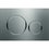 Immagine di Geberit SIGMA20 placca di comando per risciacquo a due quantità, placca e tasti finitura acciaio inox spazzolato, anelli design finitura lucido 115.882.SN.1